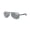 Polished Gunmetal Frame | Polarized Silver Lens, variant on RB8313 CARBON FIBRE Pilot Shape Sunglasses Polished Gunmetal Frame / Polarized G-15 Green Lens 61mm