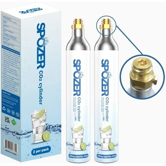 Drinkmate 60L CO2 Cylinders (2-Pack), Compatible with SodaStream