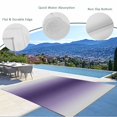 thumbnail image 3 of Purple Grey Ombre Outdoor Rug for Patio/Deck/Porch, Non-Slip Large Area Rug 6 x 9 Ft, Farmhouse Gradient Minimalist Indoor Outdoor Rugs Washable Area Rugs, Reversible Camping Rug Carpet Runner, 3 of 8