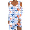 thumbnail image 2 of DecSea Robe Maxi à Bretelles Spaghetti pour Femme, Col en V, Épaules Dénudées, Fente Latérale, Longues Robes, 2 of 5