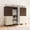 Brown, variant on Heavy Duty Freestanding Wardrobe, Magnetic Door Portable Closet, 1000lbs Load, Brown, 49.2''×20.5''×67''