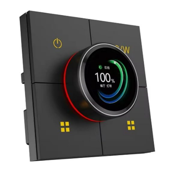 X3-Dimming TuYa Intelligent Switch Smart Multifunctional Panel Home Automation Black,1 * Dimming TuYa Intelligent switch,Black