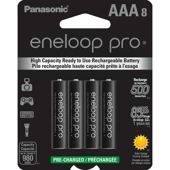 Pilas recargables Eneloop Panasonic BK-4HCCA8BA pro AAA