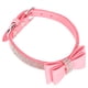 thumbnail image 5 of Collar ajustable de microfibra con doble lazo y diamantes de imitación para gatos, suministro para mascotas, 5 of 8