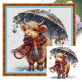 thumbnail image 1 of Kit Punto Cruz Yak Navidad Hilo Algodón Ecológico Bordado 11CT 50x50cm, 1 of 9