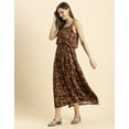 thumbnail image 3 of Moomaya Womens Printed Sleeveless Summer Dress, Shoulder Strap Casual Maxi Dress, 3 of 8