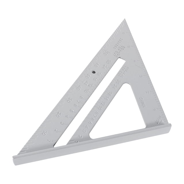 Apuakthei Regla de Aluminio Cuadrado de Velocidad Herramienta de medición de Marco de inglete transportador de carpintero de 7"