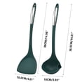 thumbnail image 3 of Qaailabf Food Grade Oil Filter Spoon & Non-Stick Spatula Set, Heat-Resistant Nylon & Stainless Steel, Flexible Design, Easy Cleaning, Cooking & Baking Tool, Includes 1 Spoon & 1 Shovel, Black, 3 of 10