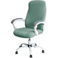 thumbnail image 1 of ORUYROP Housse d'Accoudoir de Chaise de Bureau Extensible Résistante à l'Eau en Spandex Extensible Jacquard Housse de Chaise d'Ordinateur pour Chaises de Bureau L Vert, 1 of 7
