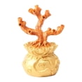 thumbnail image 1 of Estatua de bricolaje con base de árbol del dinero, bonsái de buena suerte, árbol de la suerte, árbol de la riqueza y la fortuna. Bolsa de la suerte de 15 hoyos, 1 of 9