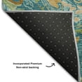 thumbnail image 3 of Addison Rugs Mayfield Washable Transitional Paisley Teal Rectangle Rug, 8' x 10', 3 of 6