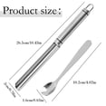 thumbnail image 3 of Stainless Steel Meatball Maker Tube, Manual Meat Portion Dispenser, Handheld Minced Meat Scoop, Home Food Prep Gadget, Non‑Slip Meat Ball Forming Tool, Kitchen Meat Shaper with Auxiliary Spoon, S, 3 of 7