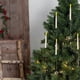 thumbnail image 4 of Hanging Floating Flameless Candles with Wand Flameless Taper Candles LED Candles Warm Light Christmas Candles Black B, 4 of 5