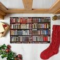 thumbnail image 4 of mnjin interesting bookshelf books flower door mats slip door carpets for entrance front door outdoor entrance porch mats with slip polyester interesting bookshelf bo e, 4 of 7