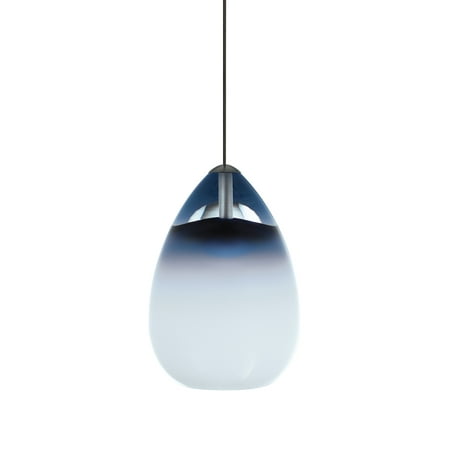 - Tech Lighting 700MO2ALIU Halogen Low-Voltage Alina Two-Circuit MonoRail Pendant with Steel Blue Hand-blown Venetian Teardrop Shaped Glass Shade