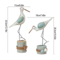 thumbnail image 6 of Ruanlalo 2 Pcs Wooden Seagull Figurine Coastal Lifelike Seabird Sculpture Nautical Animal Tabletop Ornament for Bedroom Living Room Home Office Desk Shelf Decor, 6 of 7