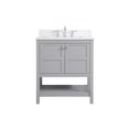 thumbnail image 3 of 30 inch Single Bathroom Vanity in Gray with Backsplash, 3 of 8