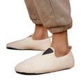 thumbnail image 3 of Wovix Women's Teddy Closed Back Indoor Slipper Closed Toe Simple Solid Warm House Shoes, 3 of 9