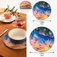 thumbnail image 3 of SKYSONIC Whale Fantasy Space Pot Holders Trivets, 2 Pcs Heat Resistant Trivets,Watercolor Fish Summer Cotton Thread Weave Mats for Hot Pads Pans Pot Bowl Teapot for Kitchen Decor, 3 of 7