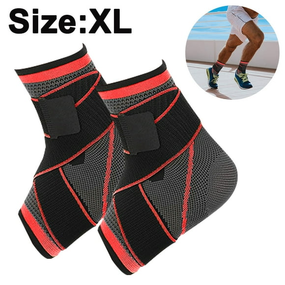 Sports Ankle Support, Adjustable Ankle Brace for Women and Men, Stabilize Ligaments, Eases Swelling and Sprained Ankle, Breathable Compression,