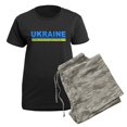 thumbnail image 5 of CafePress - Pro Ukraine Pride Ukrainian Flag ??????? Pajamas - Women's Short Sleeve Print T-Shirt and Pants Dark Cotton Pajama Set, 5 of 7