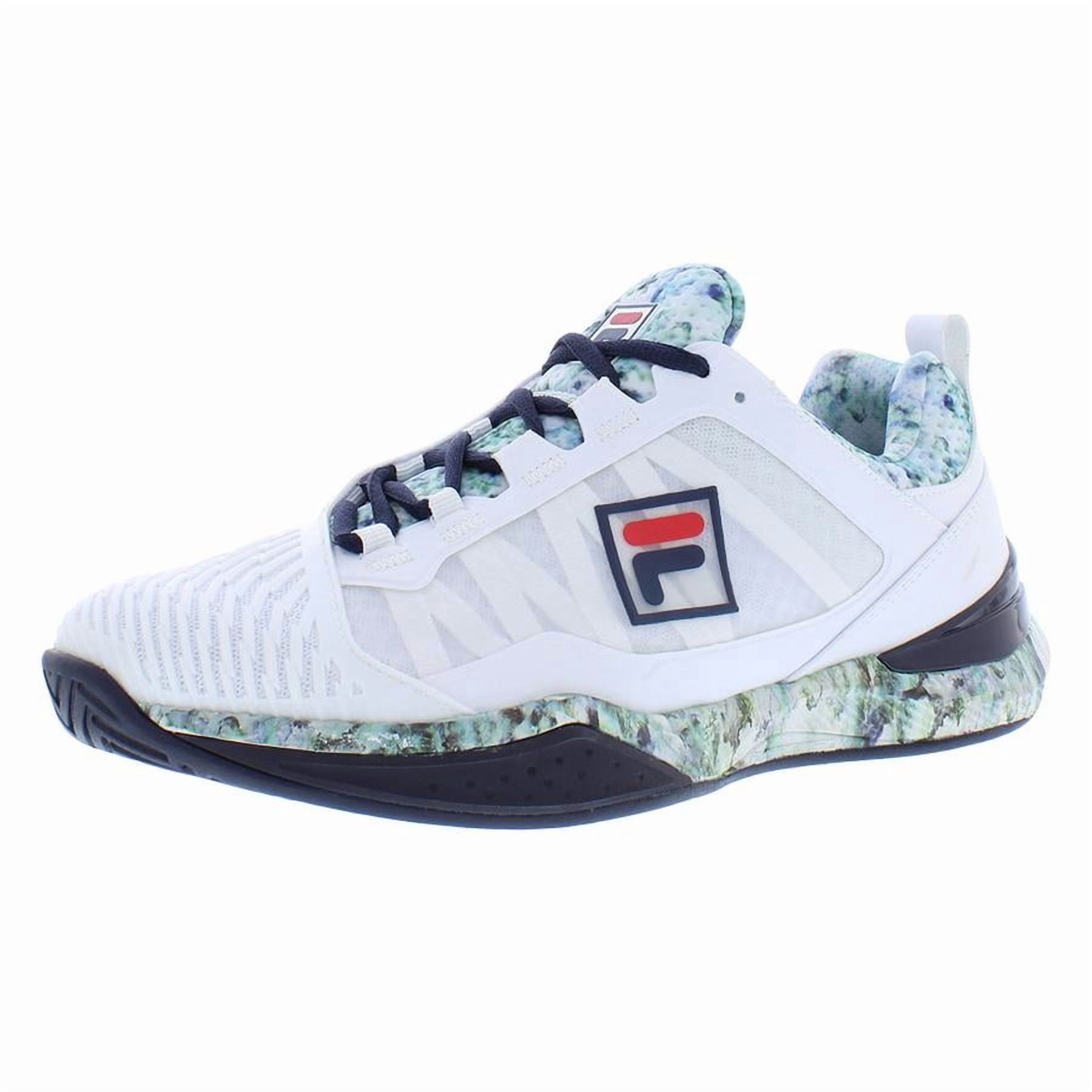 FILA Speedserve Energized Men's Tennis Shoes, Size 11, White/Teal