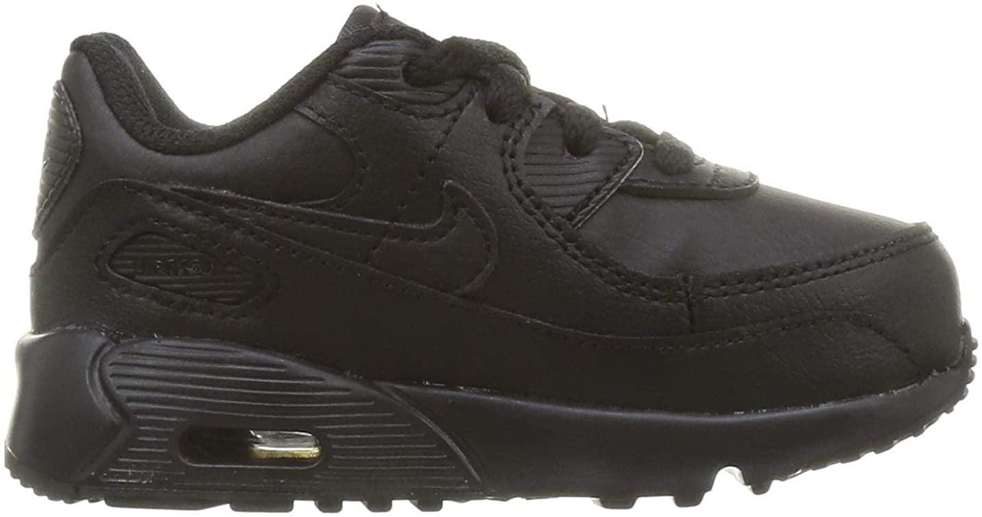 Nike Air Max 90 LTR Black/Black-Black-White TD - Walmart.com