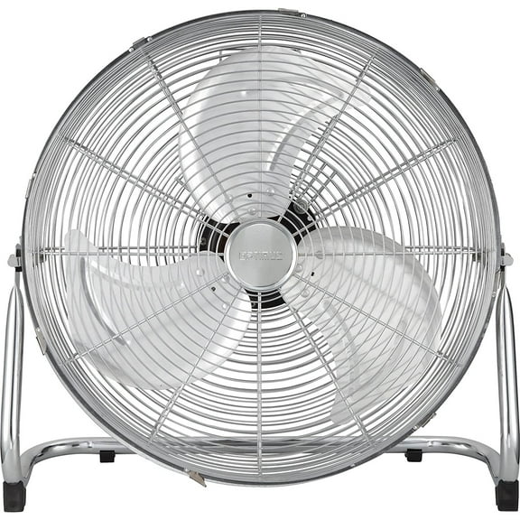 Optimus F-4182 Heavy Duty Aluminum 18 Inch 3 Speed Industrial Fan, Chrome