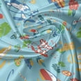 thumbnail image 5 of Ambesonne Exotic Window Valance, Monkey Toucan Fruit Leaves, 54" X 18", Pale Sky Blue Multicolor, 5 of 5