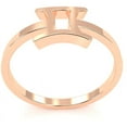 thumbnail image 3 of Gemini Zodiac Sign Ring In Solid 14k Rose Gold, 3 of 6