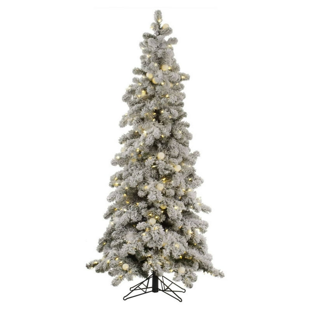 Vickerman Flocked Kodiak Prelit Christmas Tree