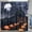 Other, variant on Horror Halloween Shower Curtain Set Scary Pumpkin Full Moon Castle Witch Halloween Bathroom Decors with Hooks 72"x72"