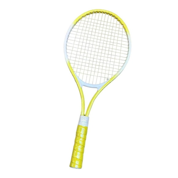 Raqueta de tenis Equipo de tenis Cuerdas de nailon cómodas y resistentes a Raqueta de tenis para practicar juegos recreativos al aire libre Amarillo