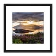 thumbnail image 1 of Trienke Sunset Loch Linnhe Highland Scotland Photo 8X8 Inch Square Wooden Framed Wall Art Print Picture with Mount, 1 of 4