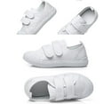 thumbnail image 5 of White Sneakers Canvas Shoes for Girls Boys Children School Student Dance gymnastics Casual Shoes Unisex sport white Shoes, 5 of 6