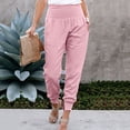 thumbnail image 5 of Pantalones de cargo Gibobby mujer elásticos con bolsillos rosa XXL, 5 of 5