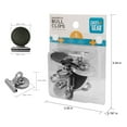 thumbnail image 2 of Pen+Gear Magnetic Binder Clips with Reusable Magnetic Clips, Silver 4 Count, 12 Pack, 2 of 6