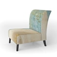thumbnail image 2 of Designart "Bouquet Poppies On Paisley I" Upholstered Cottage Accent Chair - Arm Chair, 2 of 5