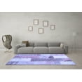 thumbnail image 3 of Ahgly Company Machine Washable Indoor Rectangle Patchwork Blue Transitional Area Rugs, 7' x 9', 3 of 4