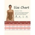 thumbnail image 3 of Women's Bodysuits Sexy Sleeveless One Piece Square Neck Sleeveless Tank Tops Bodysuits, 3 of 7