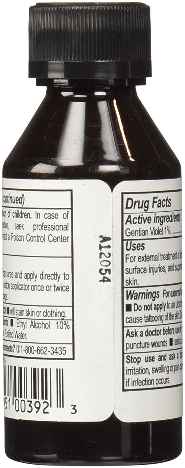 Humco Gentian Violet Topical Solution 1% Liquid - 2 Fl Oz - Walmart.com