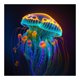thumbnail image 1 of Diamond Painting 5D DIY Kit de medusas de taladro redondo completo decoración del hogar (LP144) FLhrweasw Nuevo, 1 of 9