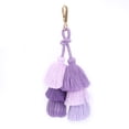 thumbnail image 2 of Tassel Pendant DIY Portable Fashionable Cotton Thread Pendant Material for Keychain Craft Clothes Bags Decoration GiftPurple Series, 2 of 14