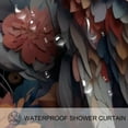 thumbnail image 3 of Floral Animal Waterproof Shower Curtain Set with Hook, Printed Design for Bathroom Decoration - Shower Curtain Sets, 3 of 6