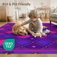 thumbnail image 4 of ODIKA Purple Watercolor Pink Blended Geometric Repeating Motif Frame for Small Living Room, Playroom, Bedroom, Easy Care Kids Safe, 4 of 7