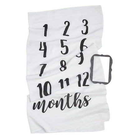 Mud Pie Newborn Blankets - Mud Pie Monthly Milestone Blanket Photo Prop Set