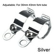 thumbnail image 3 of Motorcycle Turn Signal Light Mount Bracket for Motorbike Front Fork Easy Installation Black/Silver Color Options, 3 of 9