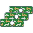 thumbnail image 2 of 3 Pcs SKYSONIC Faucet Absorbent Mat Rabbits On Green Washable Counter Drying Pads Behind Faucet for Kitchen Bathroom, 2 of 7