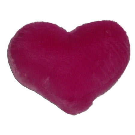 UPC 639725648800 product image for Mini Heart Hot Pink Heart Shaped Faux Fur Throw Pillow Love Accent Cushion | upcitemdb.com