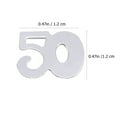 thumbnail image 3 of Miangastore 1800Pcs Silver Confetti for Retirement Celebration Handcrafts Use, 3 of 8